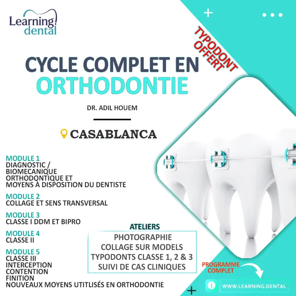 Cycle de formation complet en orthodontie