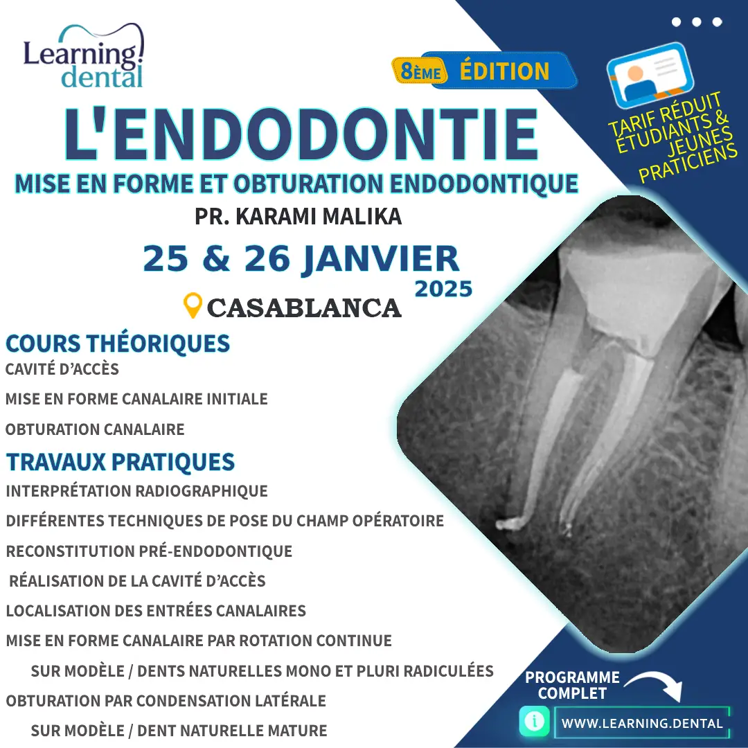 L'endodontie mise en forme et obturation endodontique