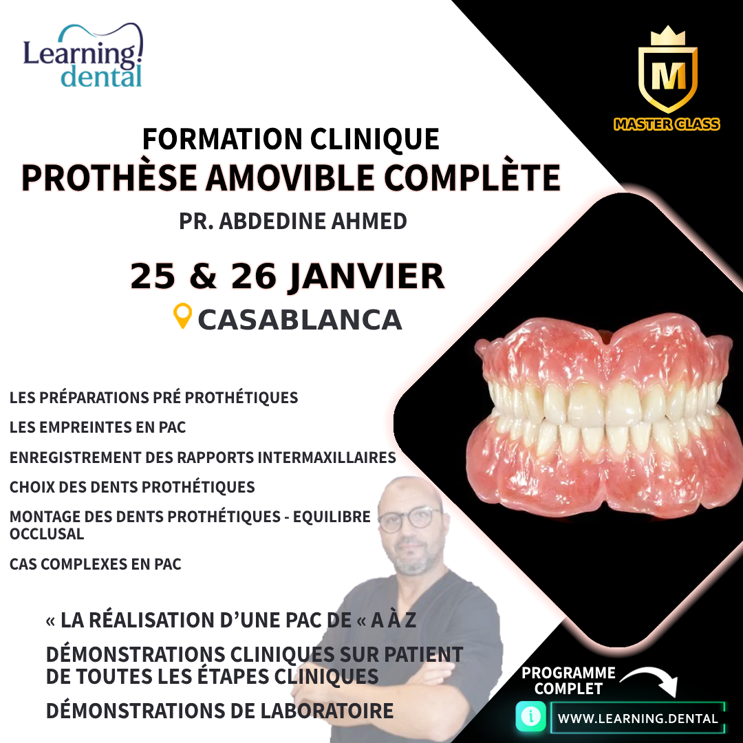 Formation Clinique en Prothèse Amovible Complète