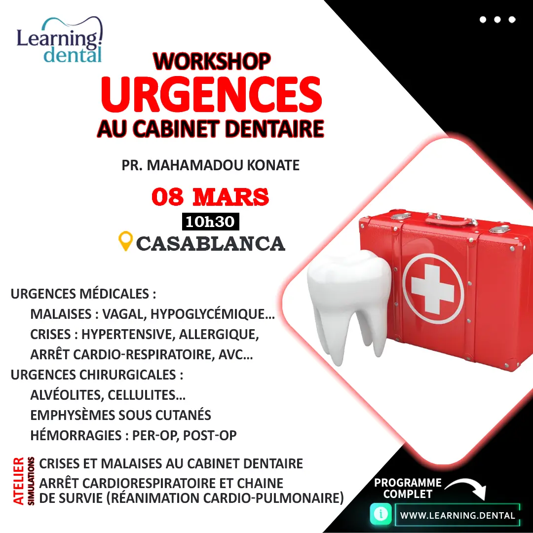 urgences au cabinet dentaire