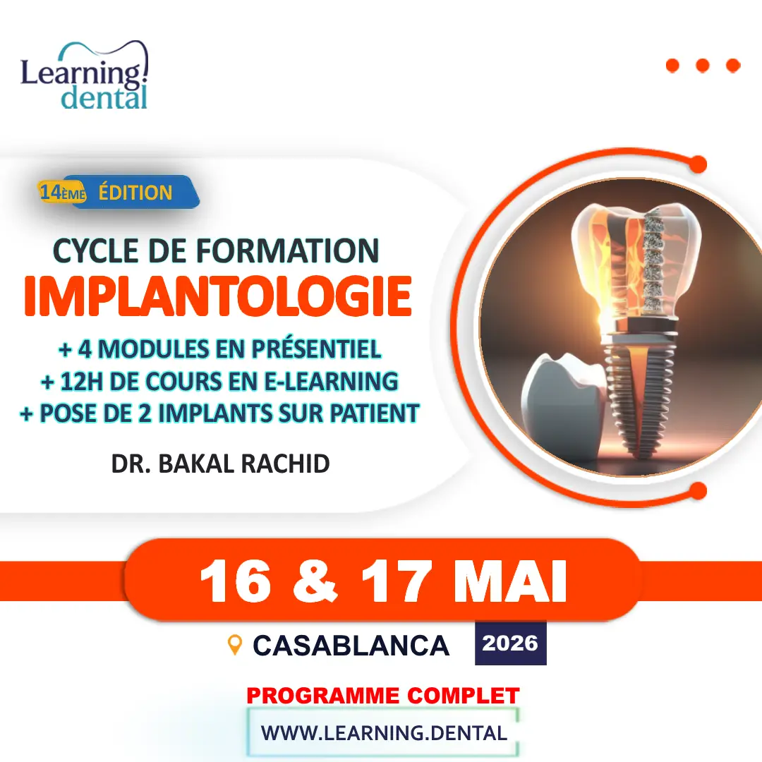 Cycle de formation en implantologie 32 CYCLE de formation en IMPLANTOLOGIE